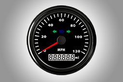 Aftermarket speedometer gauge
