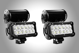 Pair of LED driving lights for a 4WD